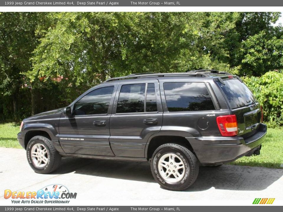 1999 Jeep Grand Cherokee Limited 4x4 Deep Slate Pearl / Agate Photo #7