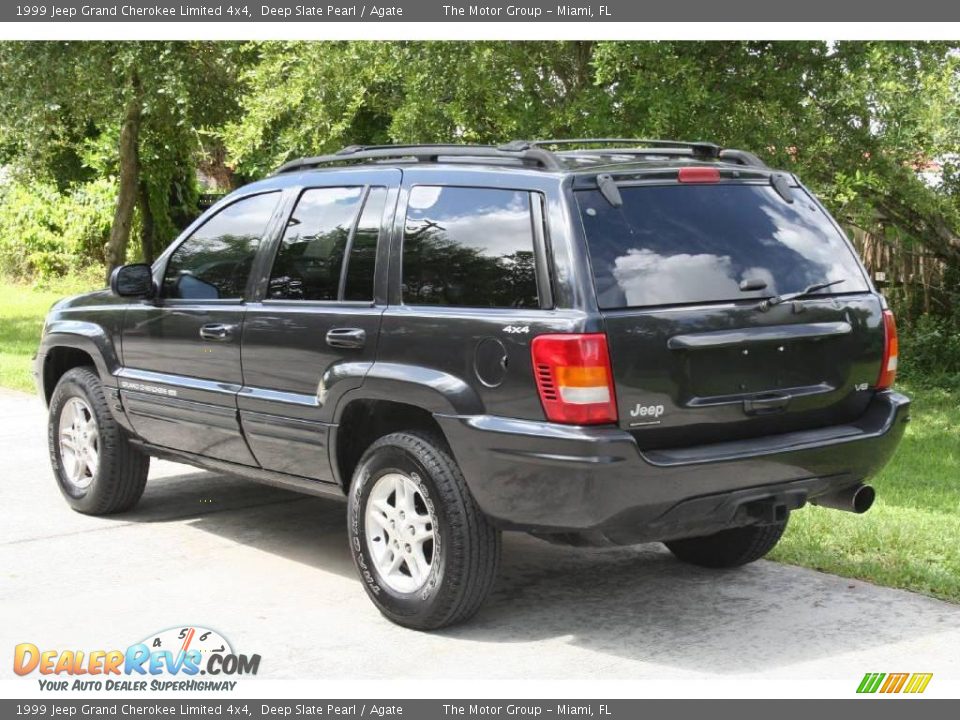 1999 Jeep Grand Cherokee Limited 4x4 Deep Slate Pearl / Agate Photo #8