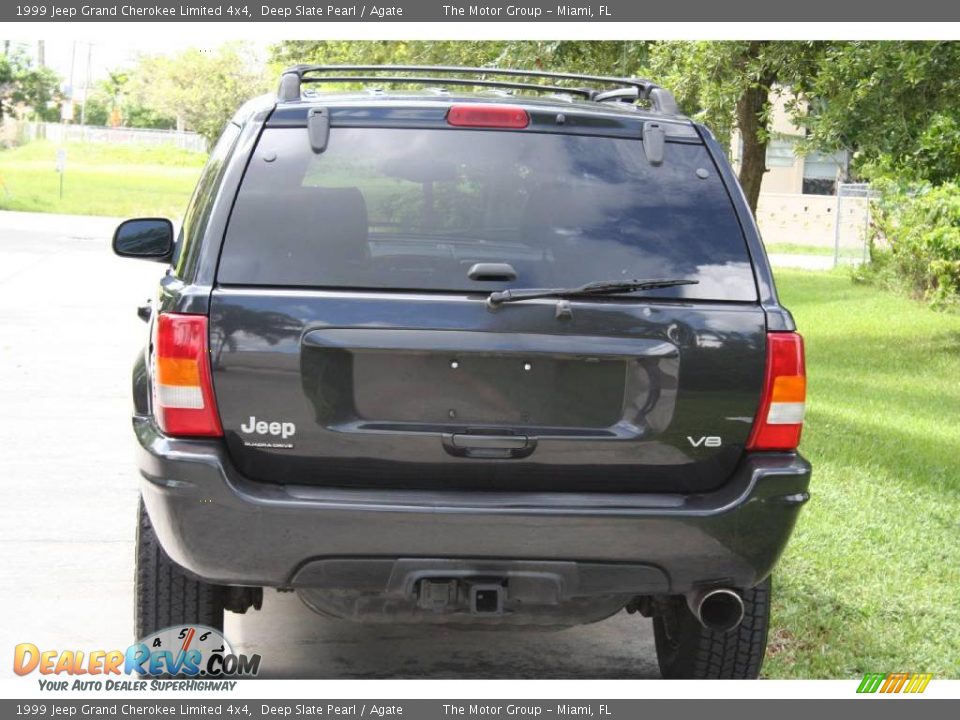 1999 Jeep Grand Cherokee Limited 4x4 Deep Slate Pearl / Agate Photo #9