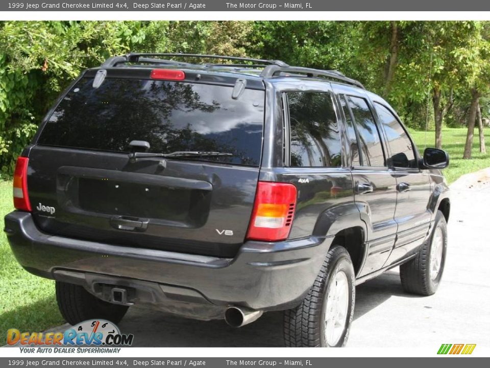 1999 Jeep Grand Cherokee Limited 4x4 Deep Slate Pearl / Agate Photo #10