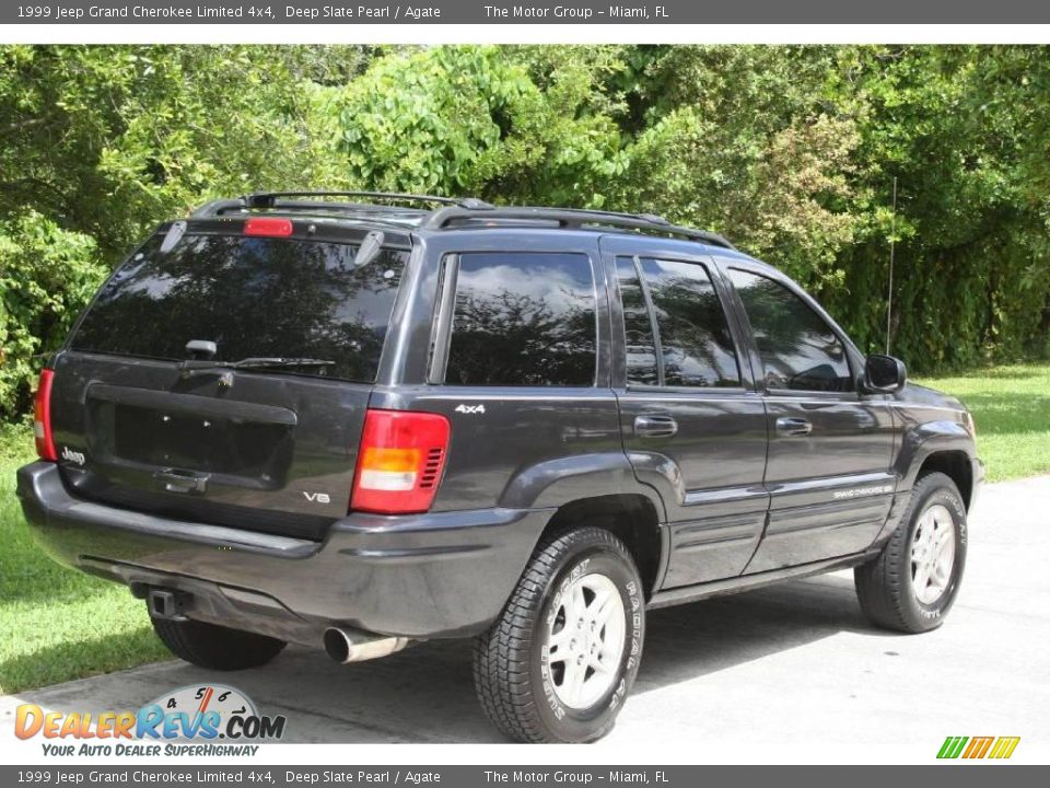 1999 Jeep Grand Cherokee Limited 4x4 Deep Slate Pearl / Agate Photo #11