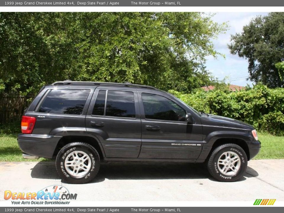 1999 Jeep Grand Cherokee Limited 4x4 Deep Slate Pearl / Agate Photo #14