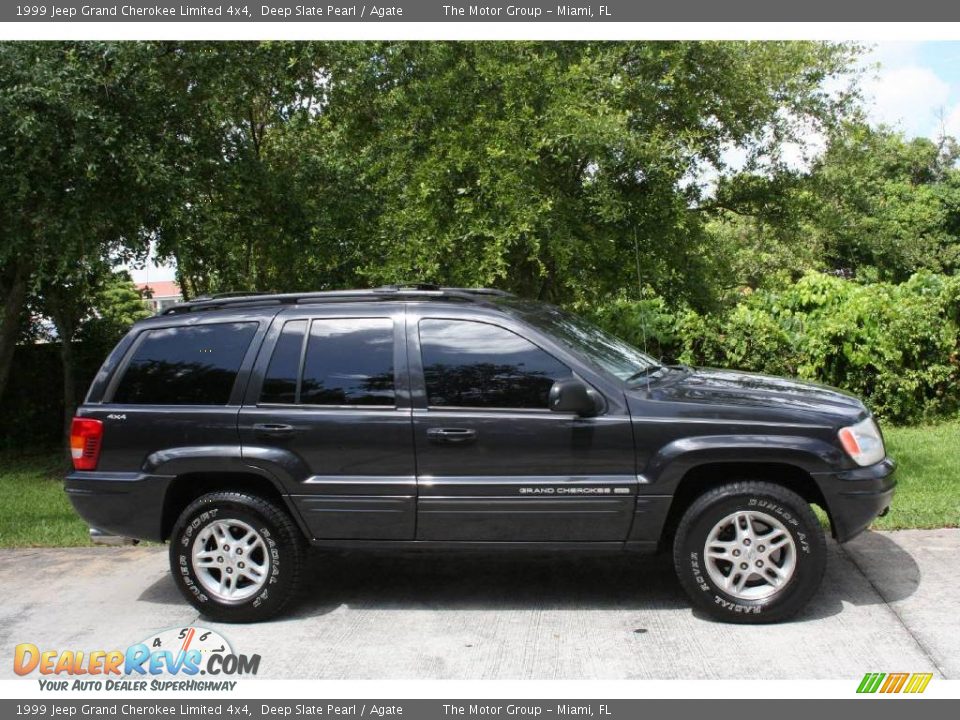 1999 Jeep Grand Cherokee Limited 4x4 Deep Slate Pearl / Agate Photo #15