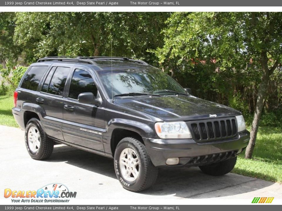 1999 Jeep Grand Cherokee Limited 4x4 Deep Slate Pearl / Agate Photo #17