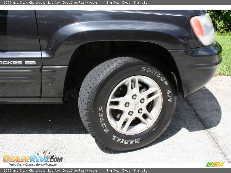 1999 Jeep Grand Cherokee Limited 4x4 Deep Slate Pearl / Agate Photo #26