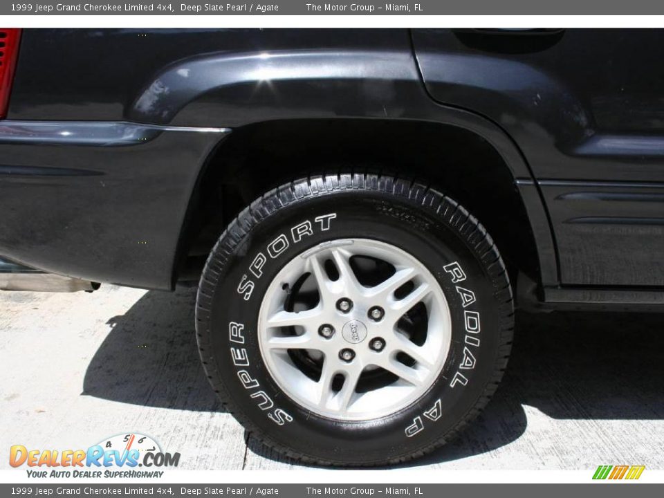 1999 Jeep Grand Cherokee Limited 4x4 Deep Slate Pearl / Agate Photo #27