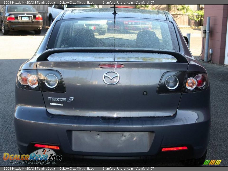 2008 Mazda MAZDA3 i Touring Sedan Galaxy Gray Mica / Black Photo #6