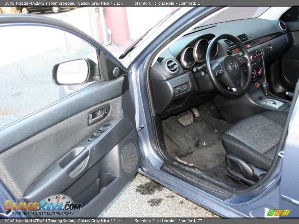 2008 Mazda MAZDA3 i Touring Sedan Galaxy Gray Mica / Black Photo #9