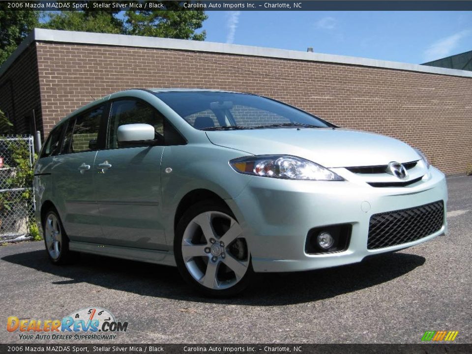 2006 Mazda MAZDA5 Sport Stellar Silver Mica / Black Photo #2
