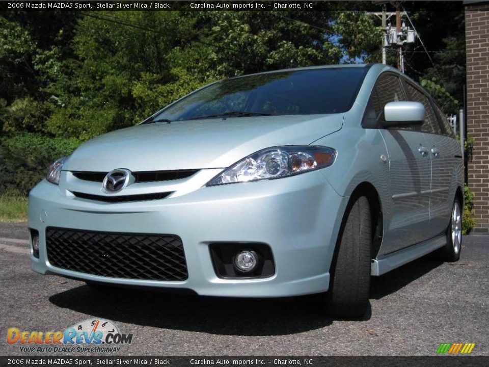 2006 Mazda MAZDA5 Sport Stellar Silver Mica / Black Photo #4