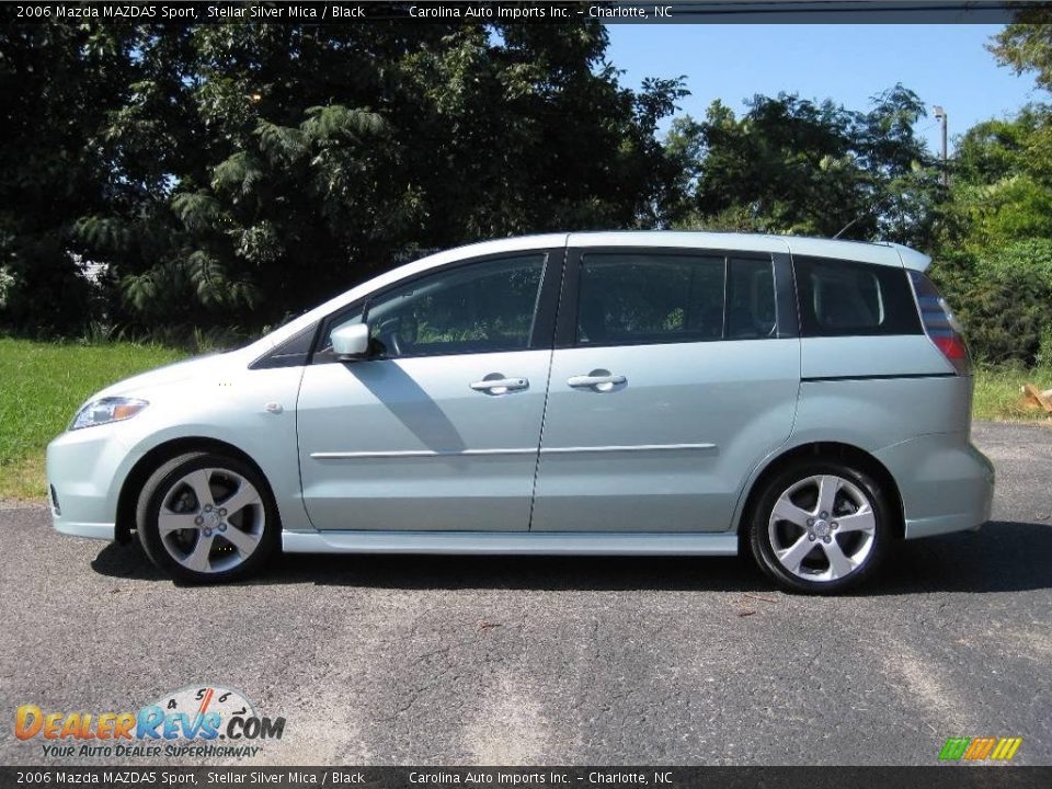 2006 Mazda MAZDA5 Sport Stellar Silver Mica / Black Photo #5
