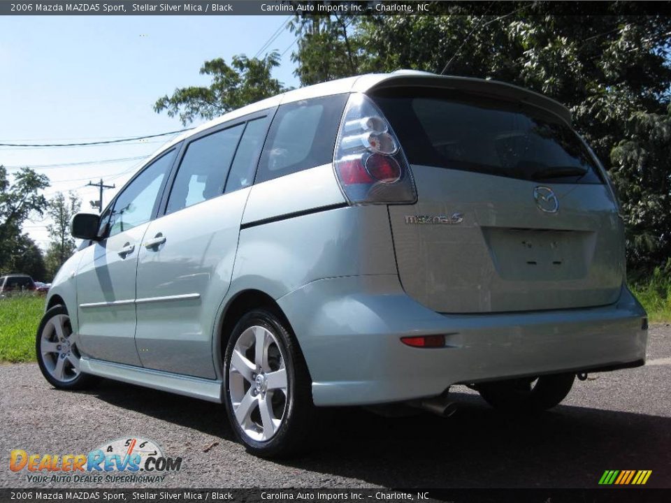 2006 Mazda MAZDA5 Sport Stellar Silver Mica / Black Photo #6