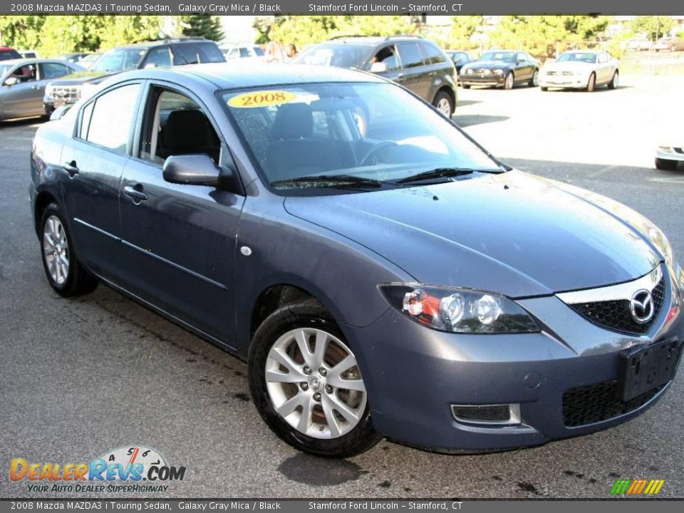 2008 Mazda MAZDA3 i Touring Sedan Galaxy Gray Mica / Black Photo #14