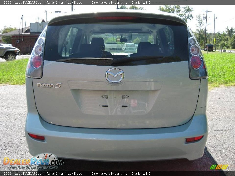2006 Mazda MAZDA5 Sport Stellar Silver Mica / Black Photo #7