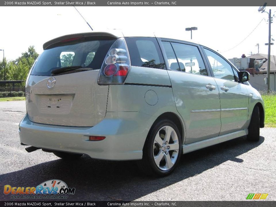 2006 Mazda MAZDA5 Sport Stellar Silver Mica / Black Photo #8