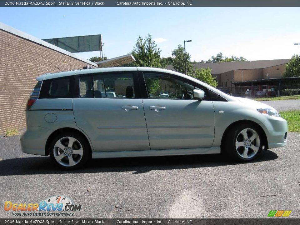 2006 Mazda MAZDA5 Sport Stellar Silver Mica / Black Photo #9
