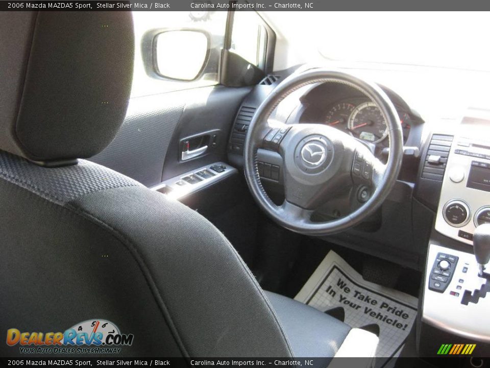 2006 Mazda MAZDA5 Sport Stellar Silver Mica / Black Photo #10