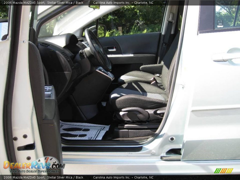2006 Mazda MAZDA5 Sport Stellar Silver Mica / Black Photo #14