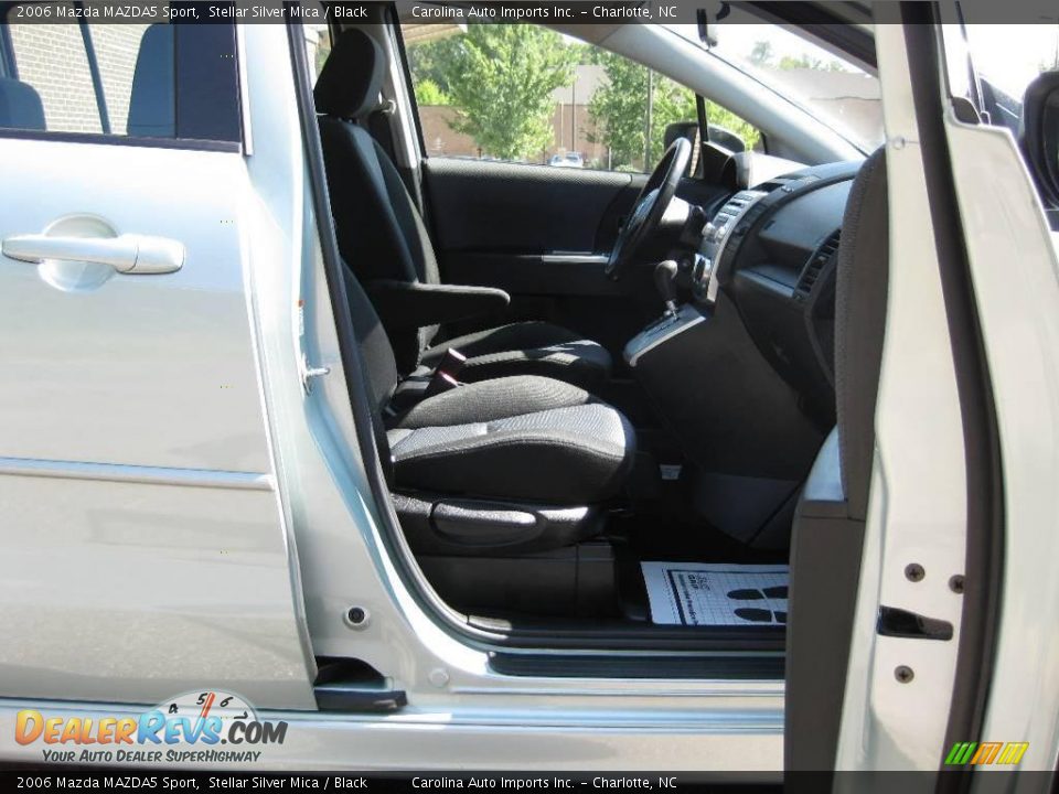 2006 Mazda MAZDA5 Sport Stellar Silver Mica / Black Photo #19