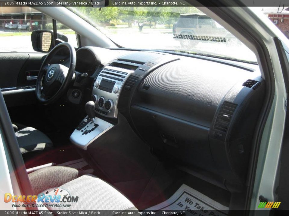 2006 Mazda MAZDA5 Sport Stellar Silver Mica / Black Photo #20