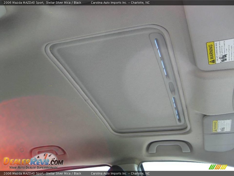 2006 Mazda MAZDA5 Sport Stellar Silver Mica / Black Photo #22