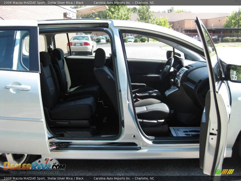 2006 Mazda MAZDA5 Sport Stellar Silver Mica / Black Photo #24