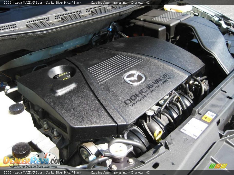 2006 Mazda MAZDA5 Sport Stellar Silver Mica / Black Photo #25