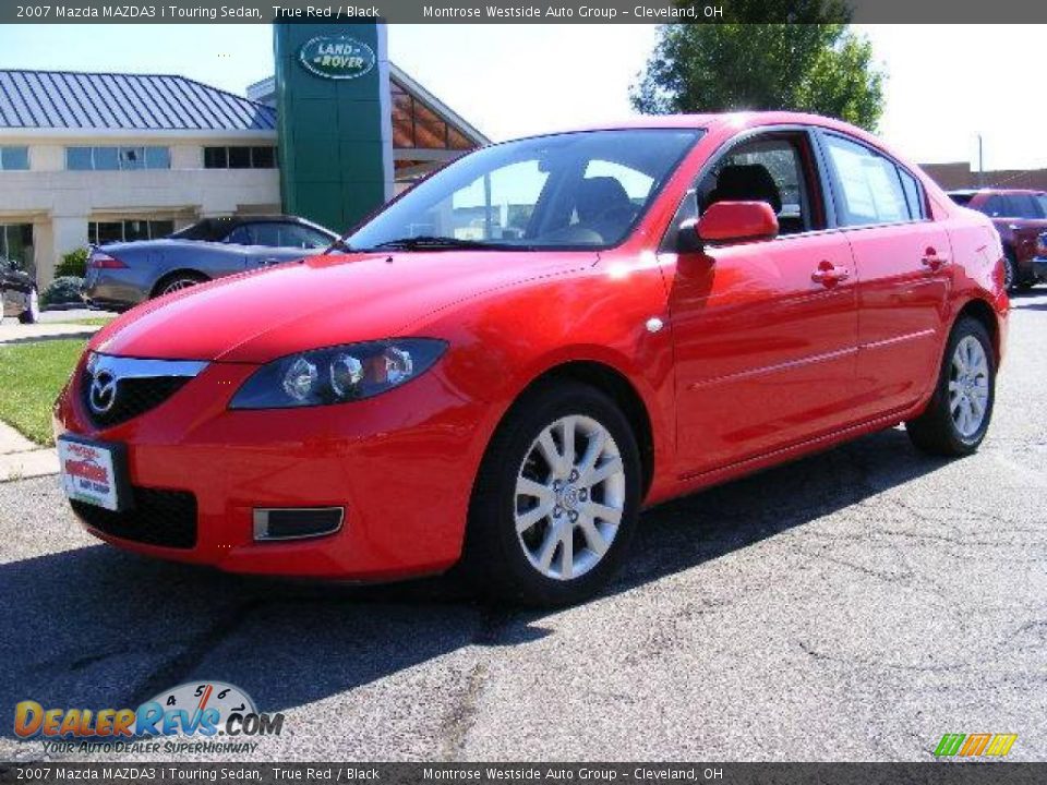 2007 Mazda MAZDA3 i Touring Sedan True Red / Black Photo #1
