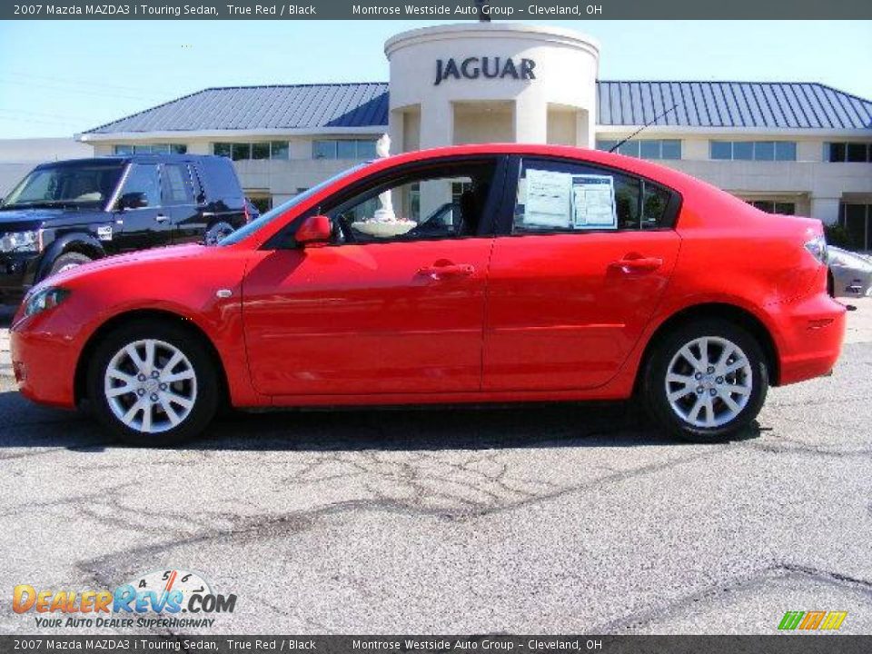 2007 Mazda MAZDA3 i Touring Sedan True Red / Black Photo #2
