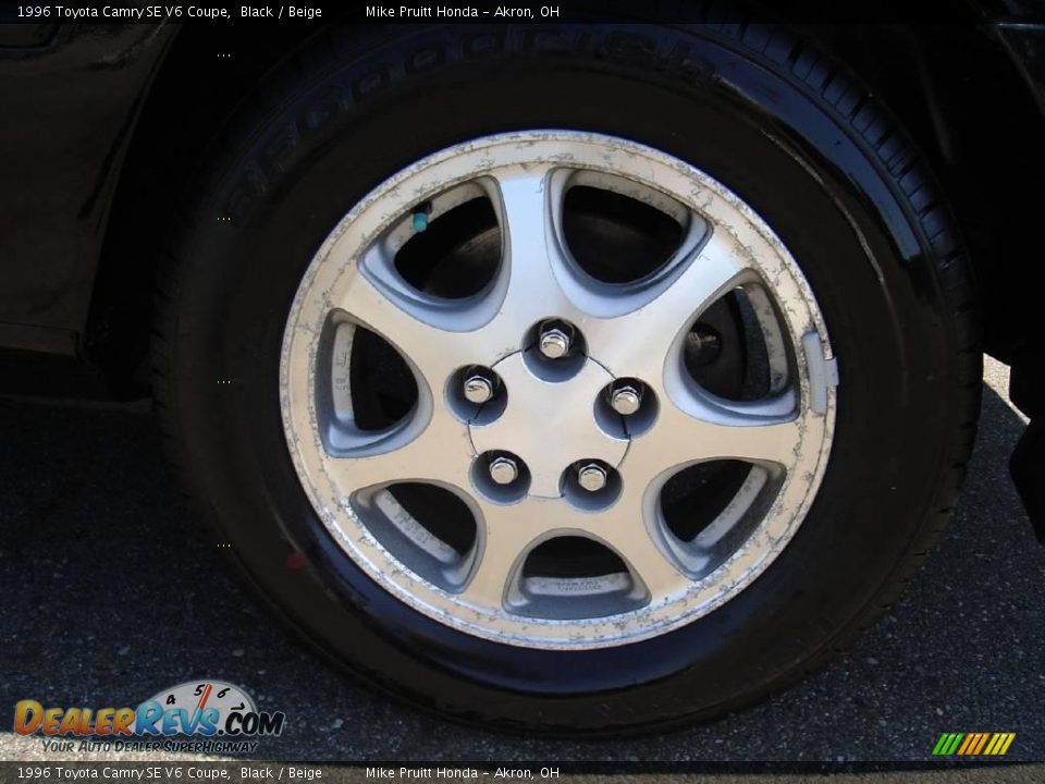 1996 Toyota Camry SE V6 Coupe Black / Beige Photo #12