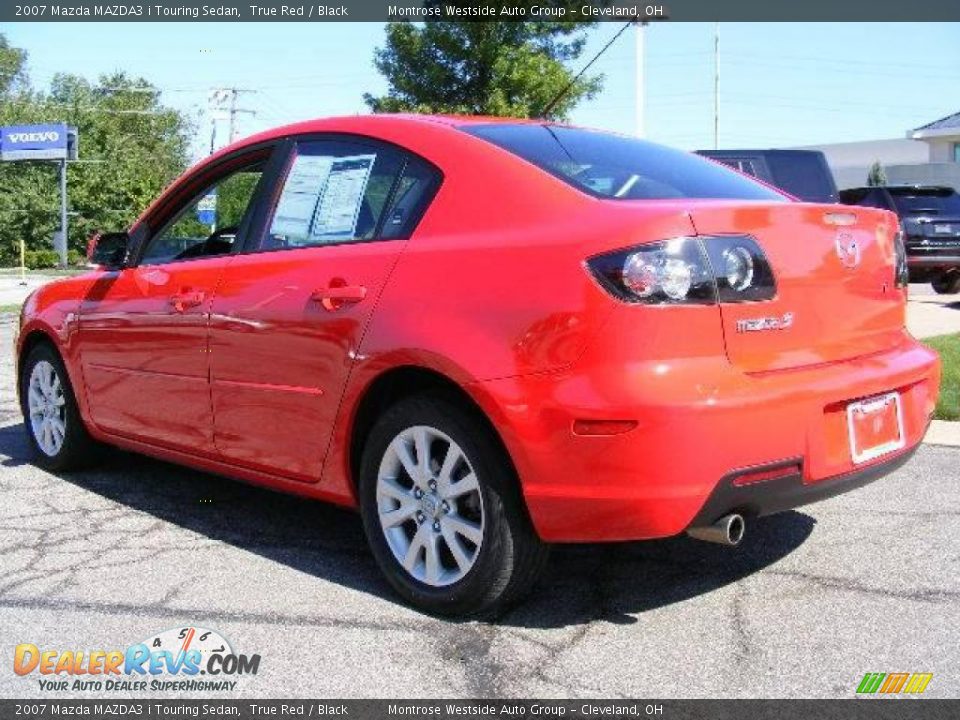 2007 Mazda MAZDA3 i Touring Sedan True Red / Black Photo #3