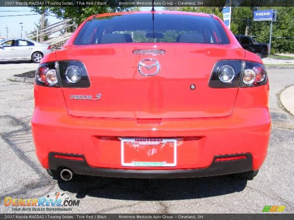2007 Mazda MAZDA3 i Touring Sedan True Red / Black Photo #4