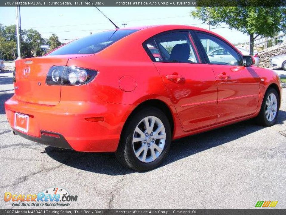 2007 Mazda MAZDA3 i Touring Sedan True Red / Black Photo #5