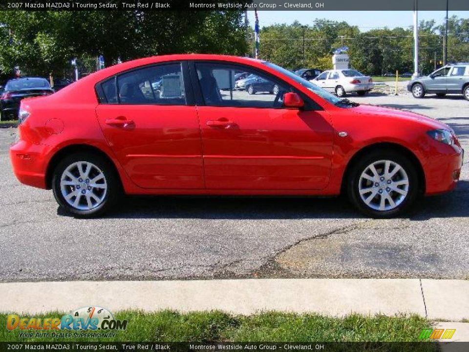 2007 Mazda MAZDA3 i Touring Sedan True Red / Black Photo #6
