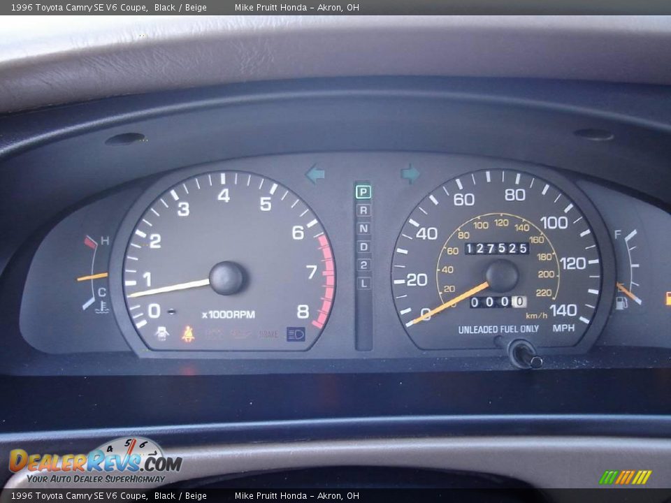 1996 Toyota Camry SE V6 Coupe Black / Beige Photo #24