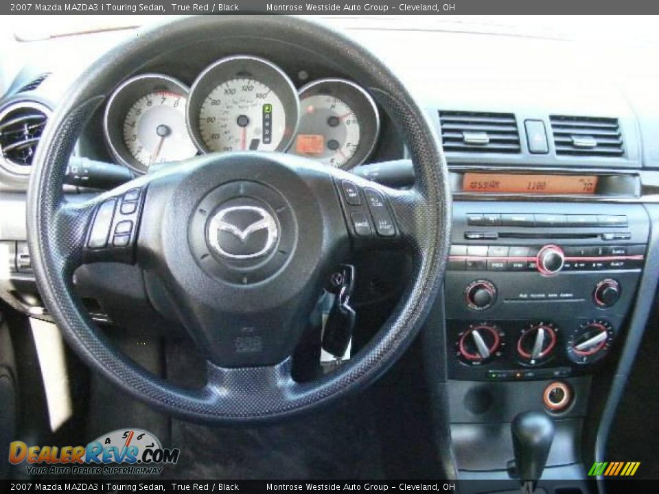 2007 Mazda MAZDA3 i Touring Sedan True Red / Black Photo #15