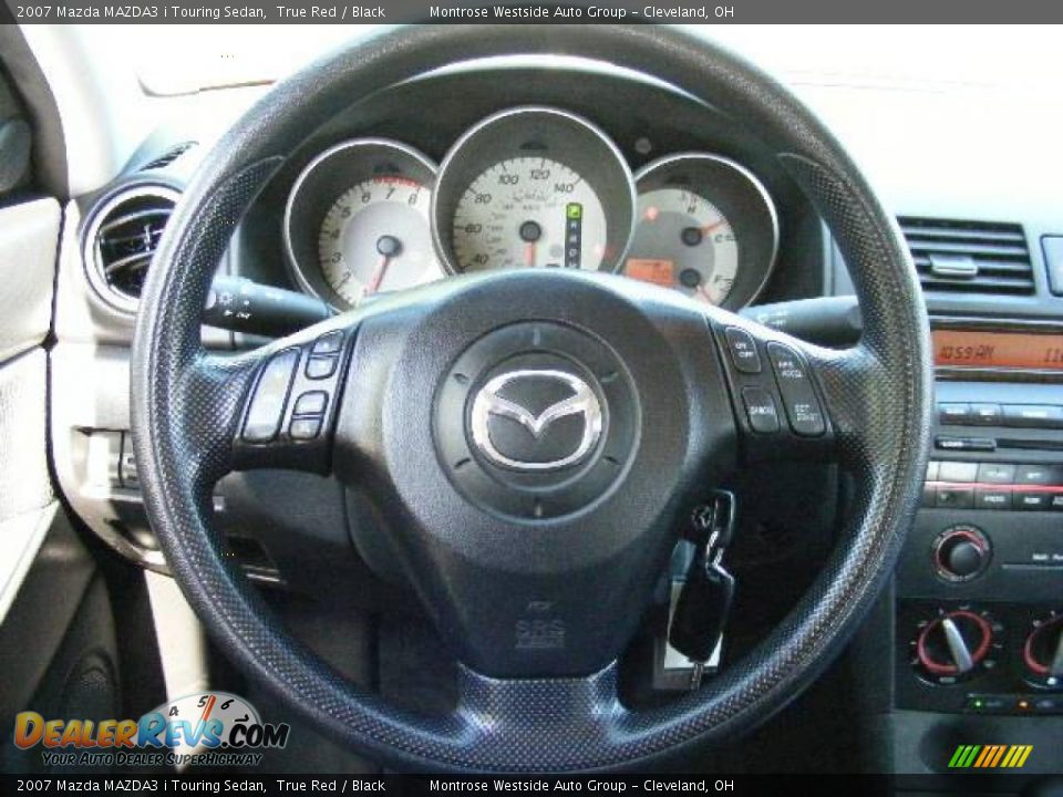 2007 Mazda MAZDA3 i Touring Sedan True Red / Black Photo #16
