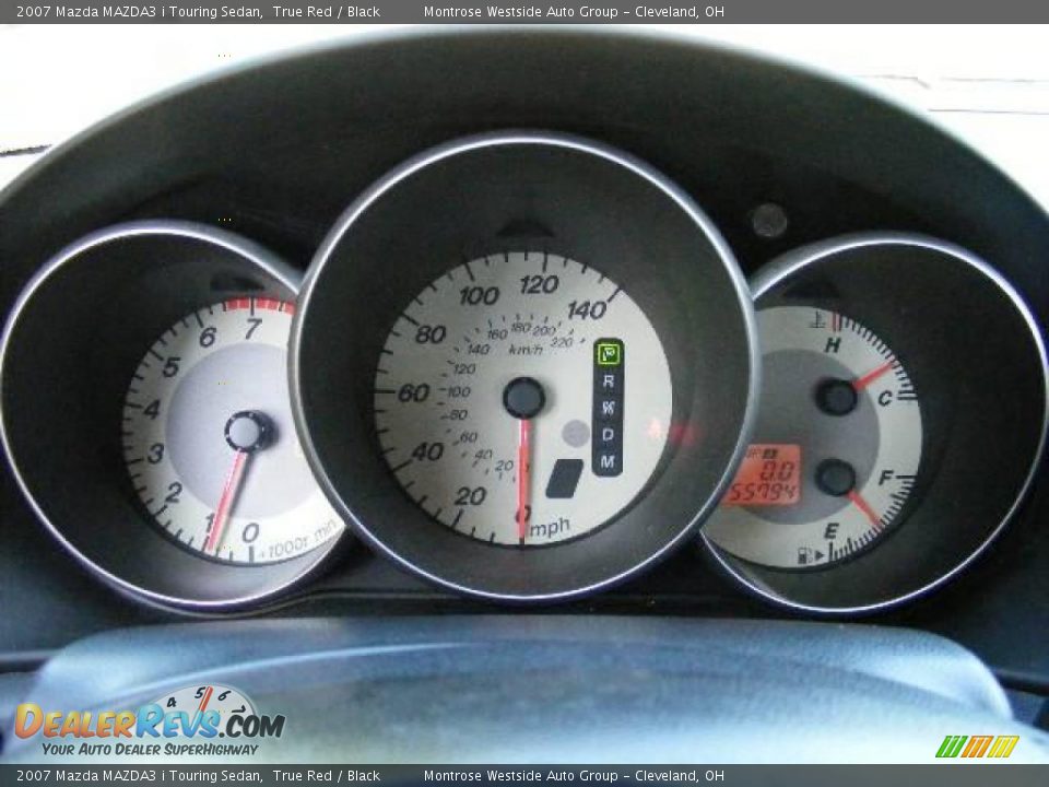 2007 Mazda MAZDA3 i Touring Sedan True Red / Black Photo #17
