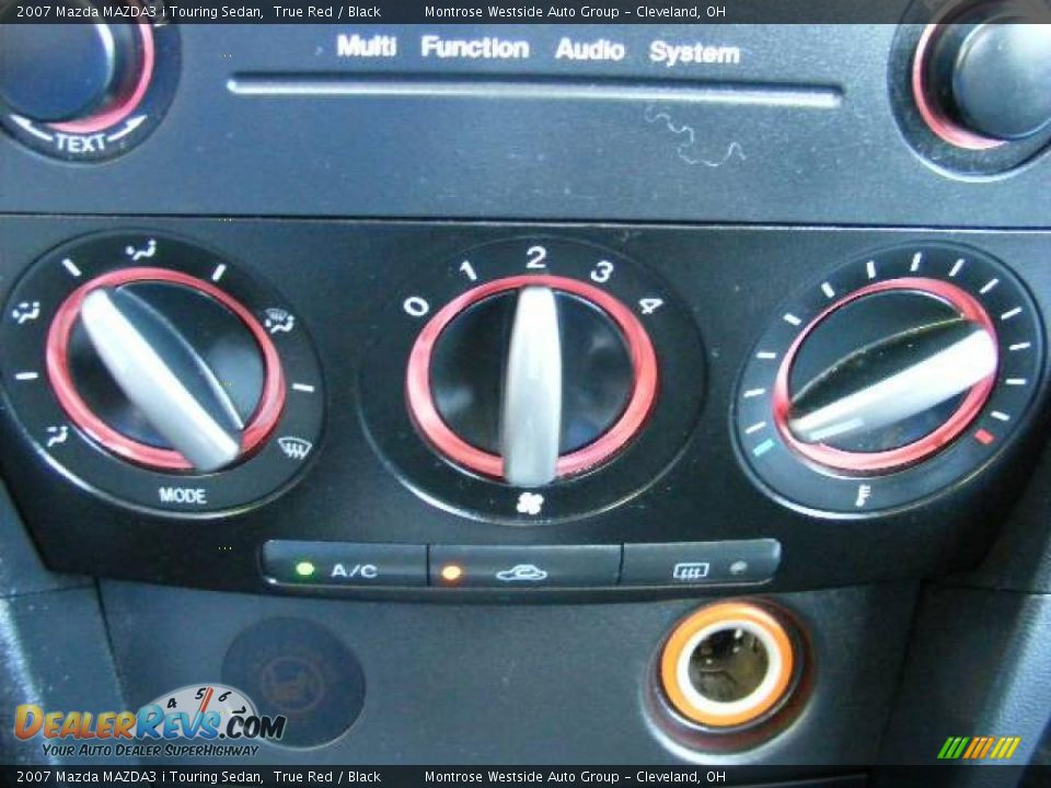 2007 Mazda MAZDA3 i Touring Sedan True Red / Black Photo #22