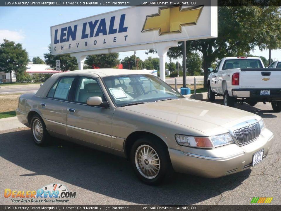 1999 Mercury Grand Marquis LS Harvest Gold Metallic / Light Parchment Photo #1