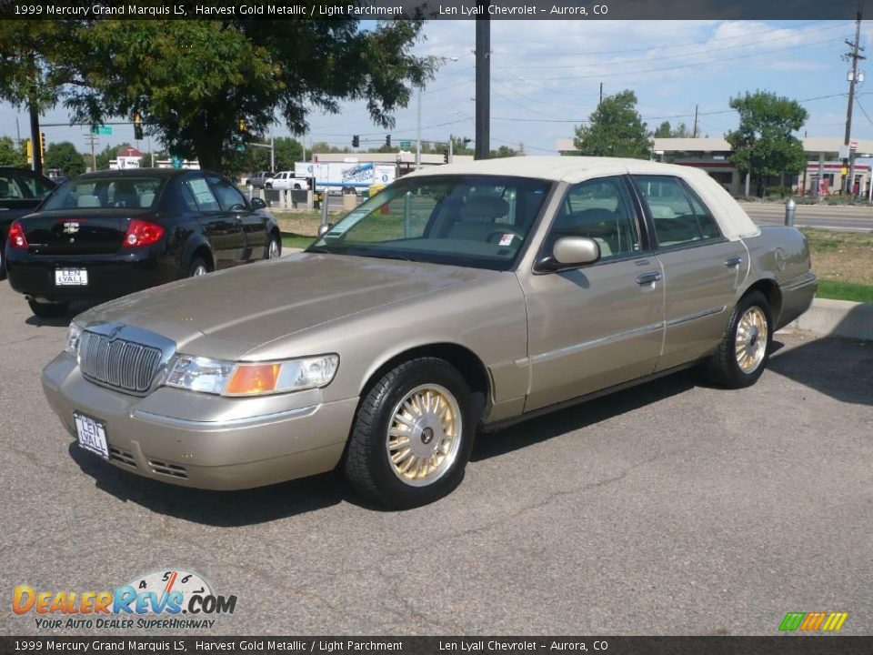 1999 Mercury Grand Marquis LS Harvest Gold Metallic / Light Parchment Photo #3