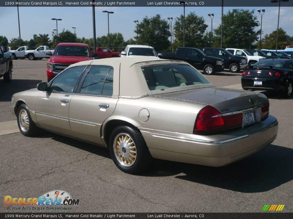 1999 Mercury Grand Marquis LS Harvest Gold Metallic / Light Parchment Photo #4