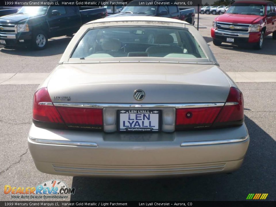 1999 Mercury Grand Marquis LS Harvest Gold Metallic / Light Parchment Photo #5