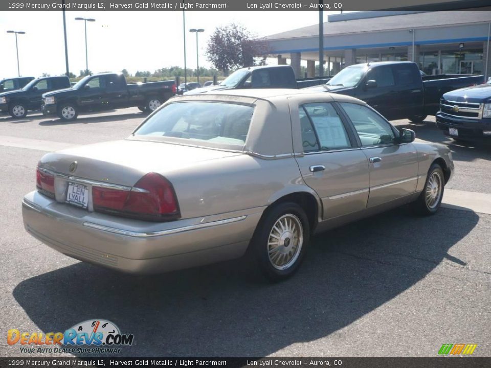 1999 Mercury Grand Marquis LS Harvest Gold Metallic / Light Parchment Photo #6