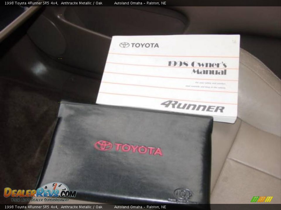 1998 Toyota 4Runner SR5 4x4 Anthracite Metallic / Oak Photo #15