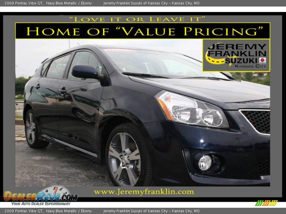2009 Pontiac Vibe GT Navy Blue Metallic / Ebony Photo #1