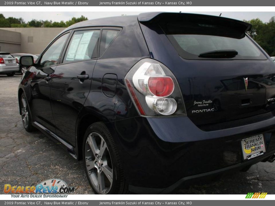 2009 Pontiac Vibe GT Navy Blue Metallic / Ebony Photo #4