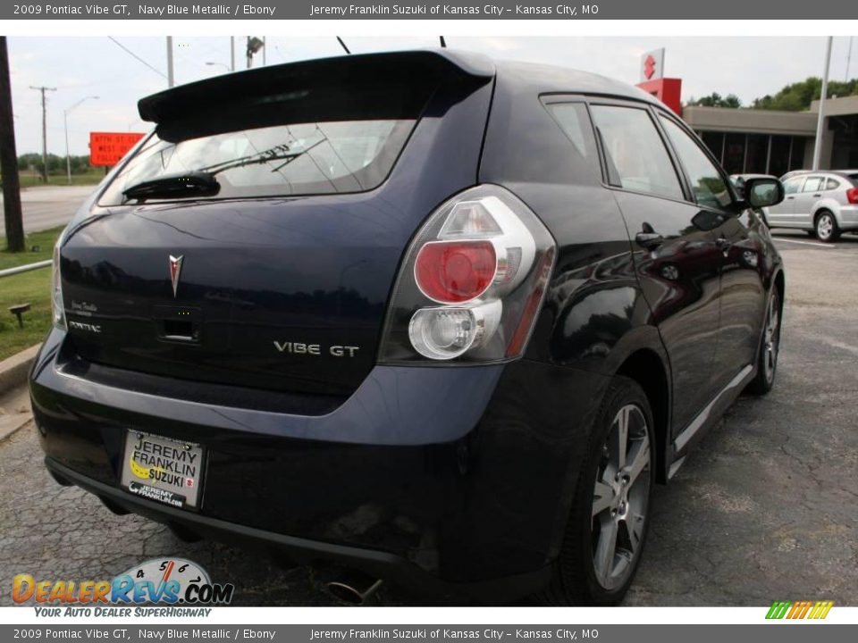 2009 Pontiac Vibe GT Navy Blue Metallic / Ebony Photo #6
