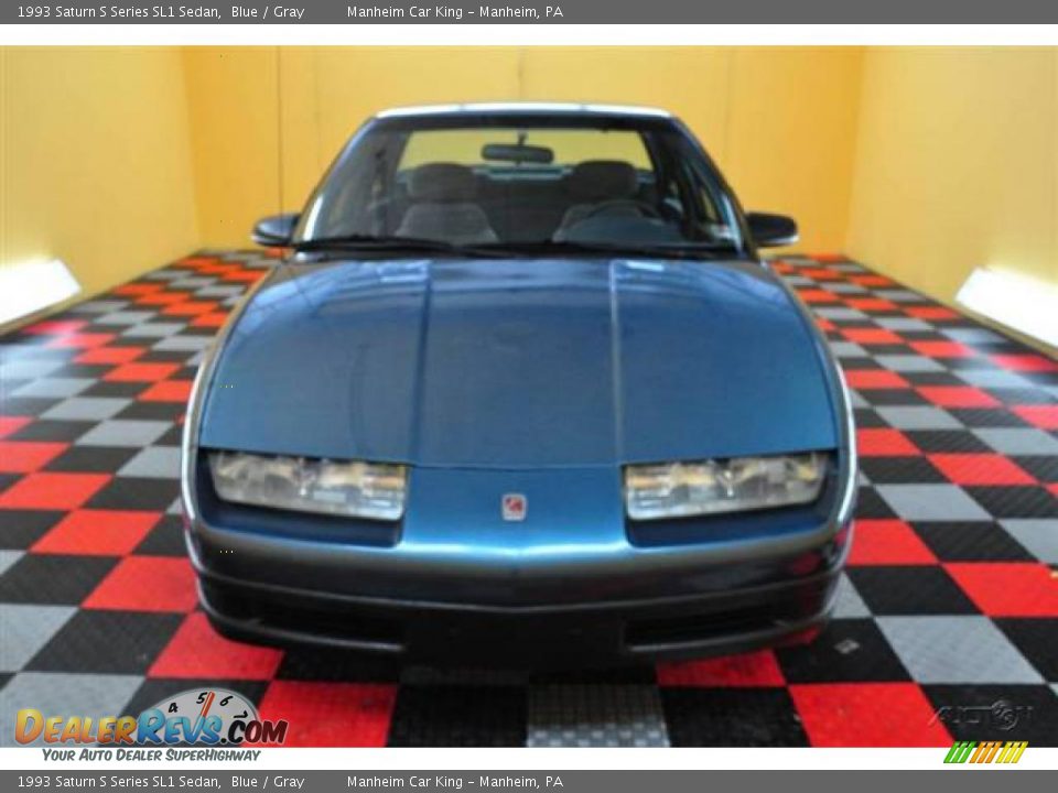 1993 Saturn S Series SL1 Sedan Blue / Gray Photo #2