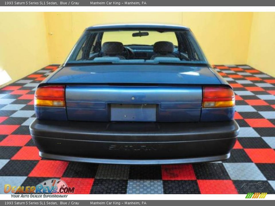 1993 Saturn S Series SL1 Sedan Blue / Gray Photo #5